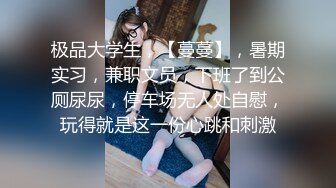 极品大学生，【蔓蔓】，暑期实习，兼职文员，下班了到公厕尿尿，停车场无人处自慰，玩得就是这一份心跳和刺激