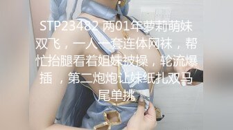 STP23482 两01年萝莉萌妹双飞，一人一套连体网袜，帮忙抬腿看着姐妹被操，轮流爆插 ，第二炮炮让妹纸扎双马尾单挑