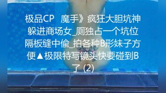 极品CP✅魔手》疯狂大胆坑神躲进商场女_厕独占一个坑位隔板缝中偸_拍各种B形妹子方便▲极限特写镜头快要碰到B了 (2)