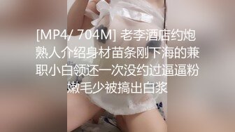 [MP4/ 704M] 老李酒店约炮 熟人介绍身材苗条刚下海的兼职小白领还一次没约过逼逼粉嫩毛少被搞出白浆