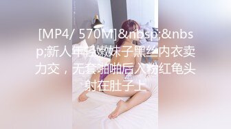 [MP4/ 570M]&nbsp;&nbsp;新人年轻嫩妹子黑丝内衣卖力交，无套啪啪后入粉红龟头射在肚子上